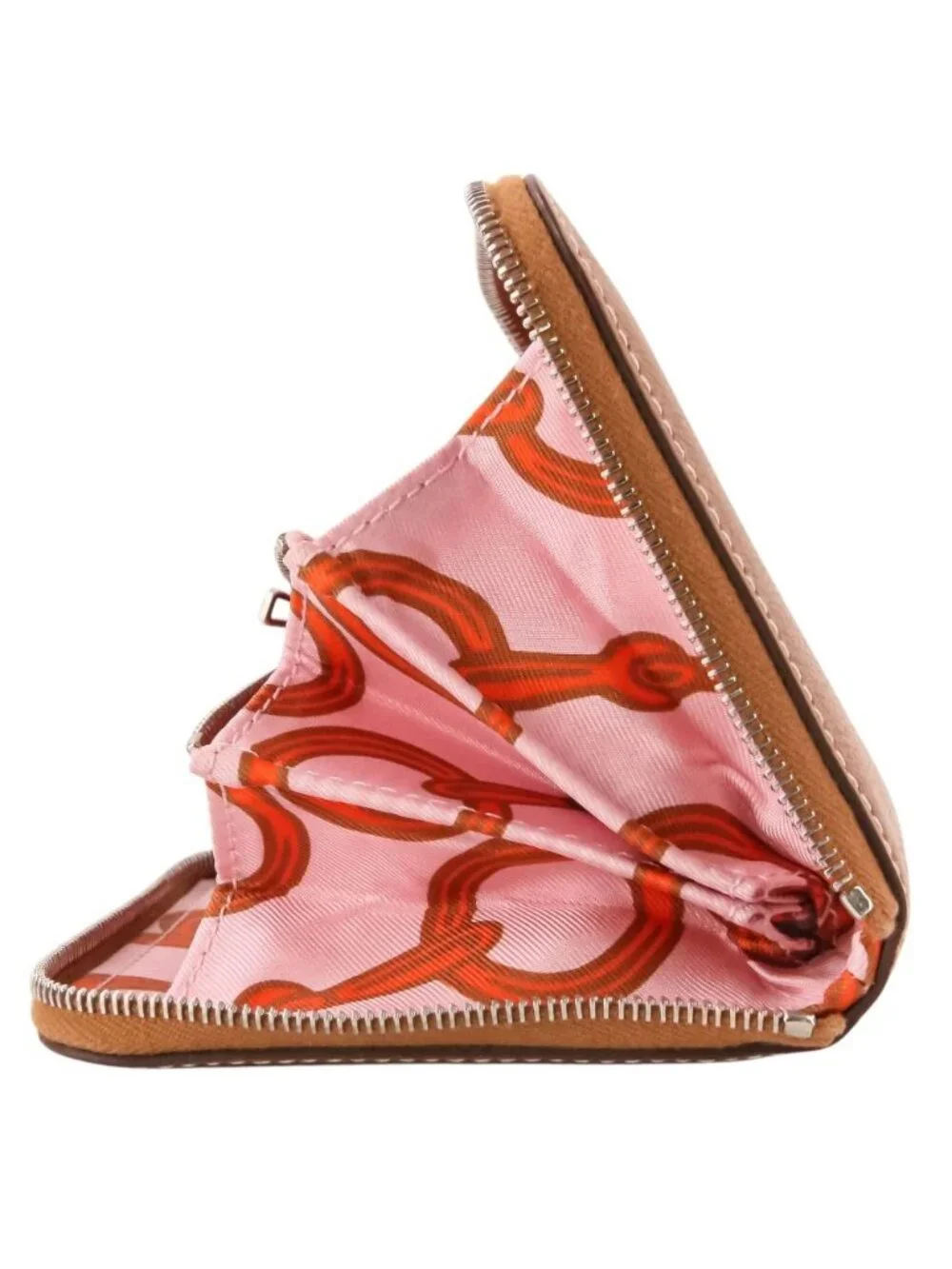Hermes Azap Compact Silk'in Evercolor Wallet Gold
